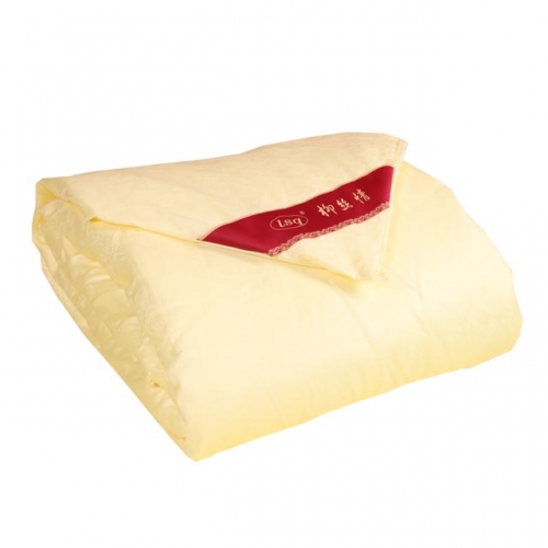 特級蠶絲被100%桑蠶絲 黃色印花